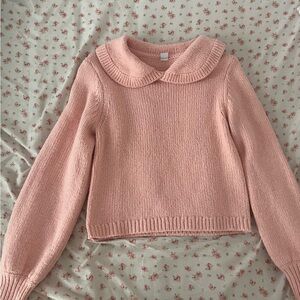 Twik Soft Pink Collared Sweater